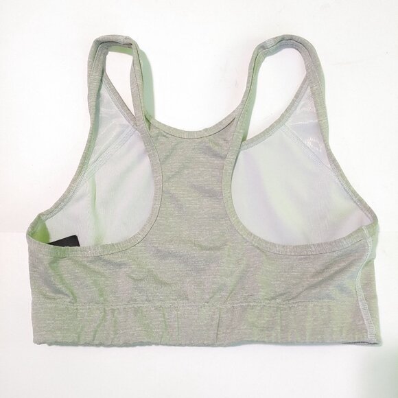 PINK womens sports bra racerback grey/green ultimate Medium - Picture 3 of 6